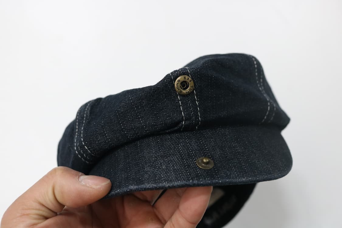 스투시 STUSSY 90s 빈티지 인디고 데님 뉴스보이 캡 (L/XL) 상품이미지6