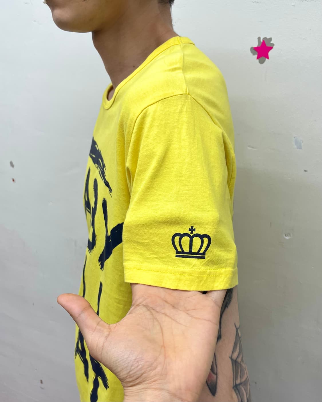 Baby Doll Drawing Yellow T-shirt 상품이미지3