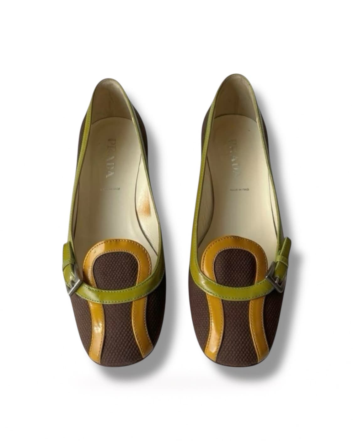 Prada colorblock buckle mary jane 상품이미지2