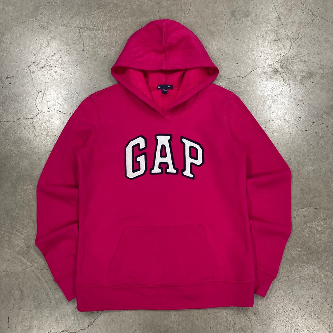 GAP 핑크 컬러 스펠아웃 빅로고 후드티 상품이미지1