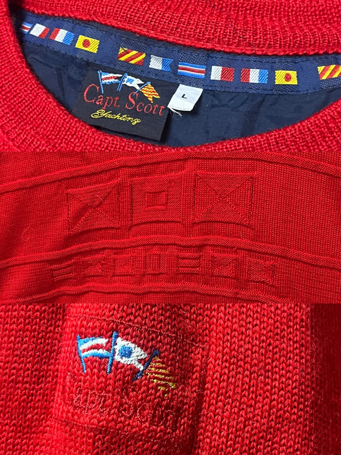 Capt scott 빈티지 방풍 니트 상품이미지3