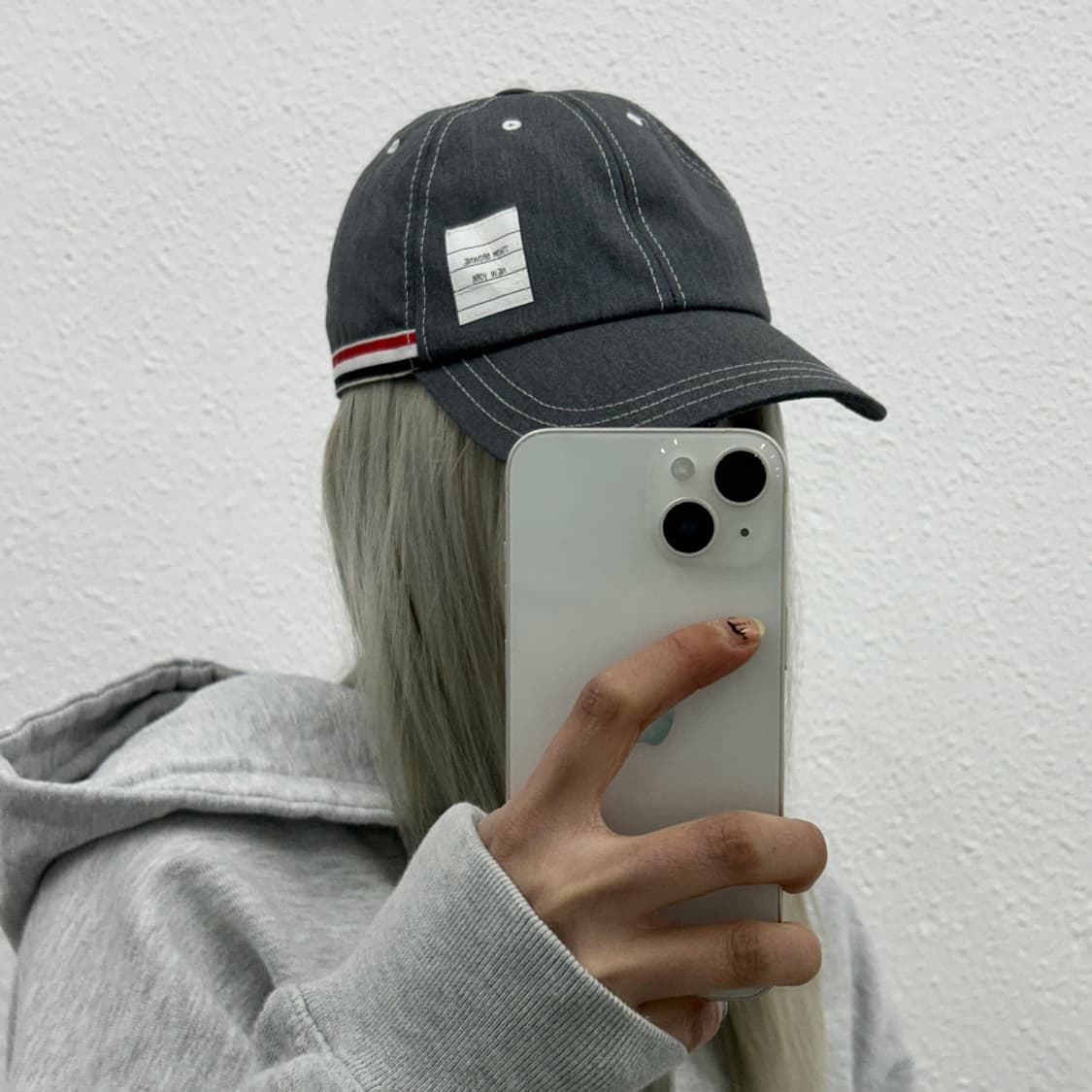 톰브라운 그레이 볼캡 상품이미지2