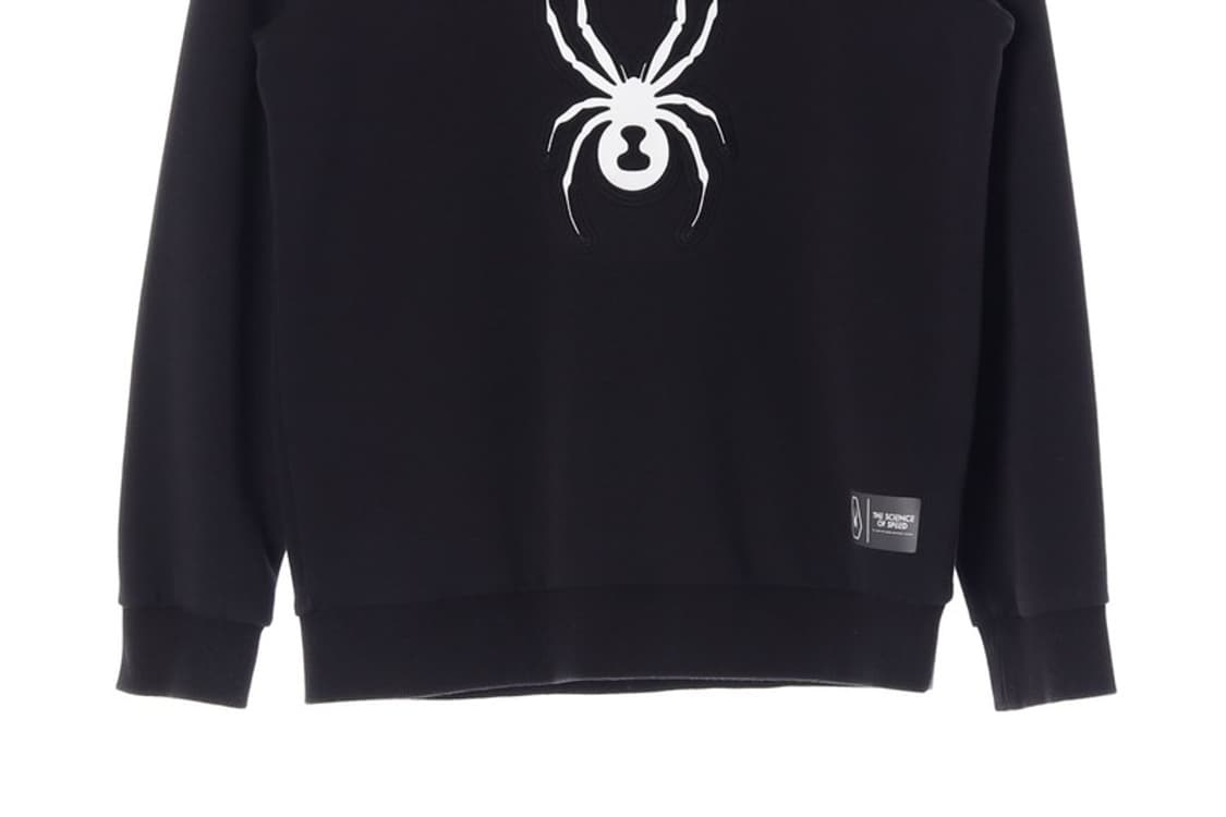 스파이더 빅로고 블랙 맨투맨 L 상품이미지4