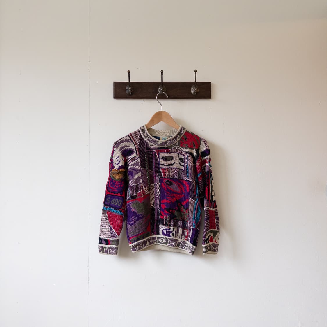 쿠지 그래픽 아이 케이블 스웨터 상품이미지4