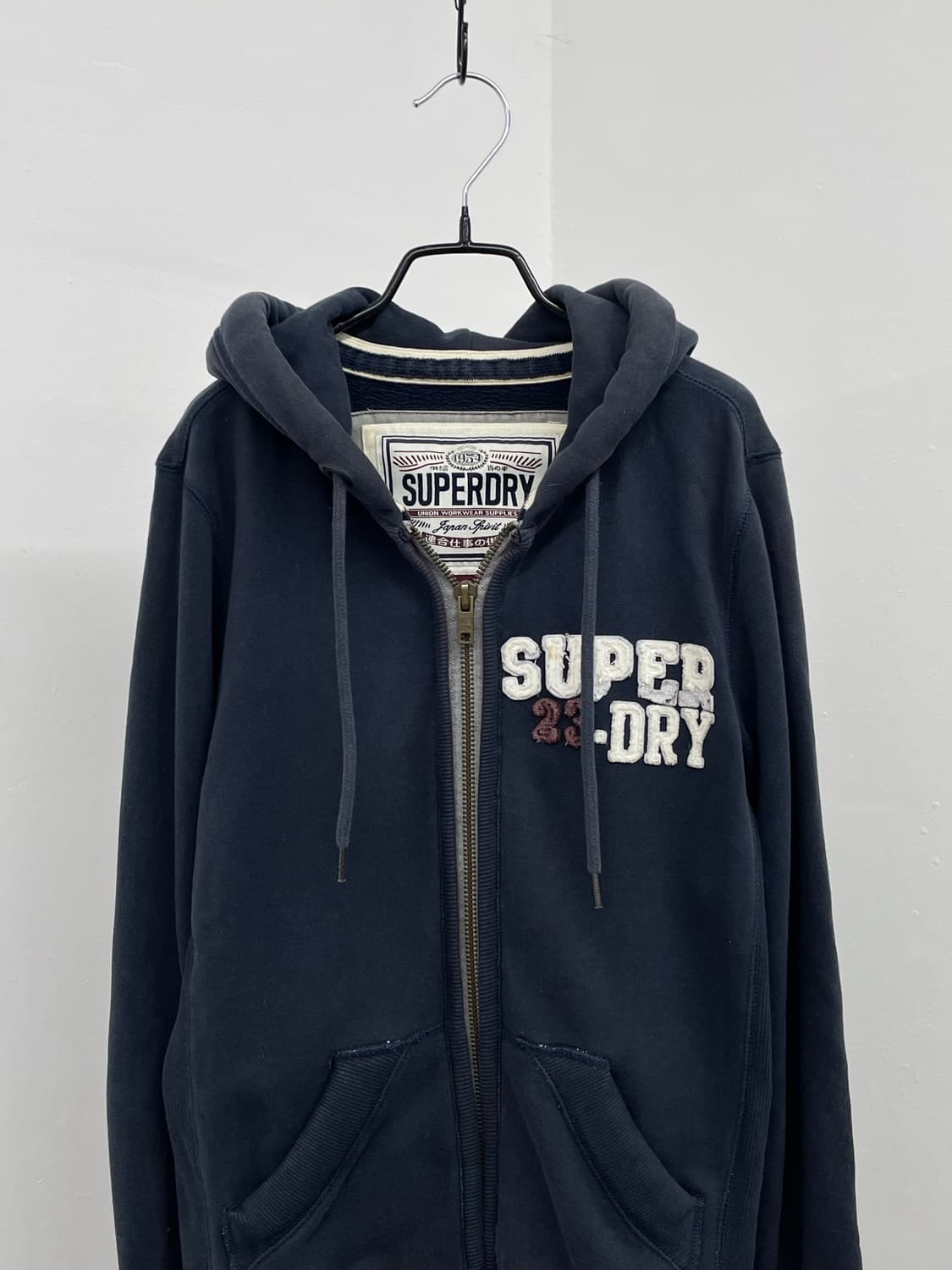 수퍼드라이 네이비 패치 헤비 후드집업  상품이미지8