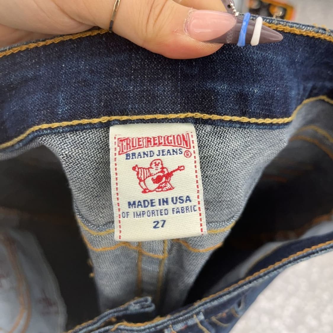 트루릴리젼 조이 스판 부츠컷 빈티지 워싱 데님팬츠 27인치 C07980 상품이미지6