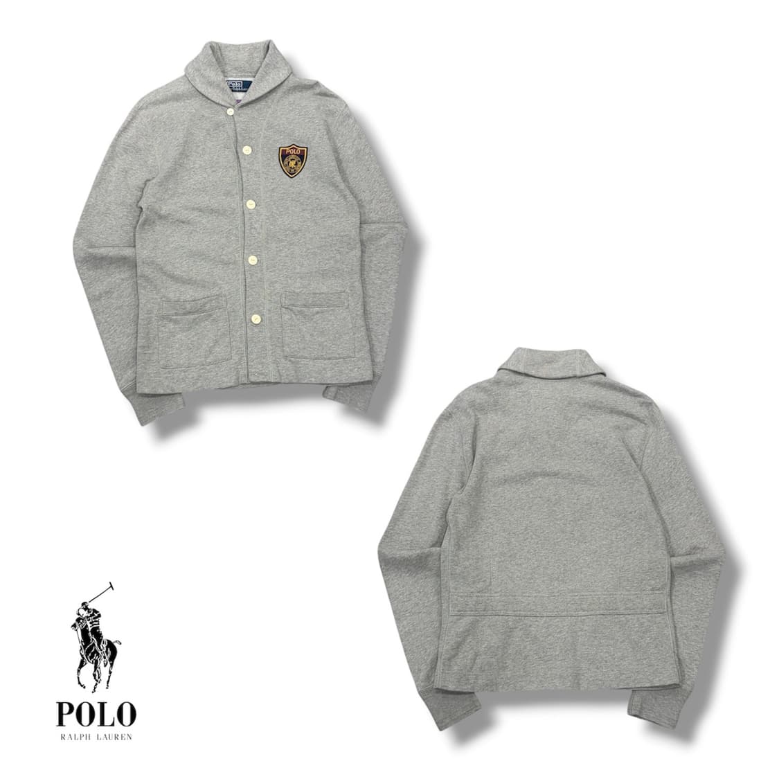 폴로랄프로렌 로고 패치 가디건 상품이미지2