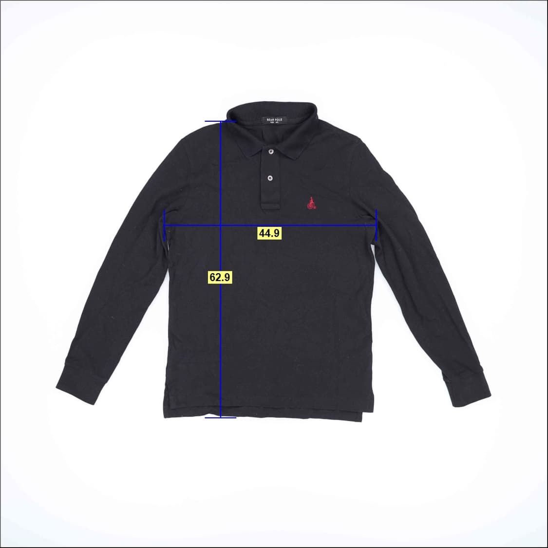 [95] 빈폴 슬림핏 블랙 카라티 0106H1 상품이미지5