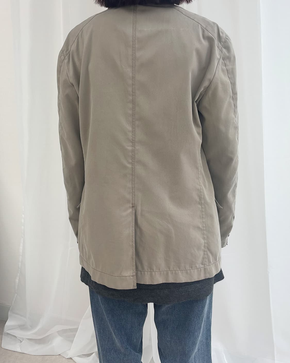JOSEPH ABBOUD ash beige oversized jacket 상품이미지10