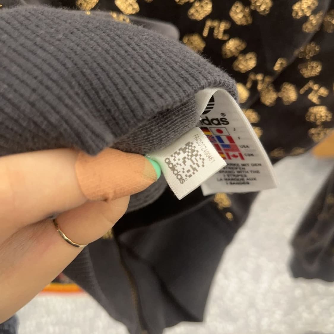 아디다스X미시엘리엇 희귀 올드스쿨 빈티지 벨벳 집업 85 C06554 상품이미지7