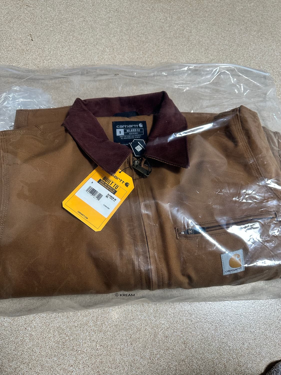 칼하트 디트로이트 자켓 브라운 S 상품이미지2