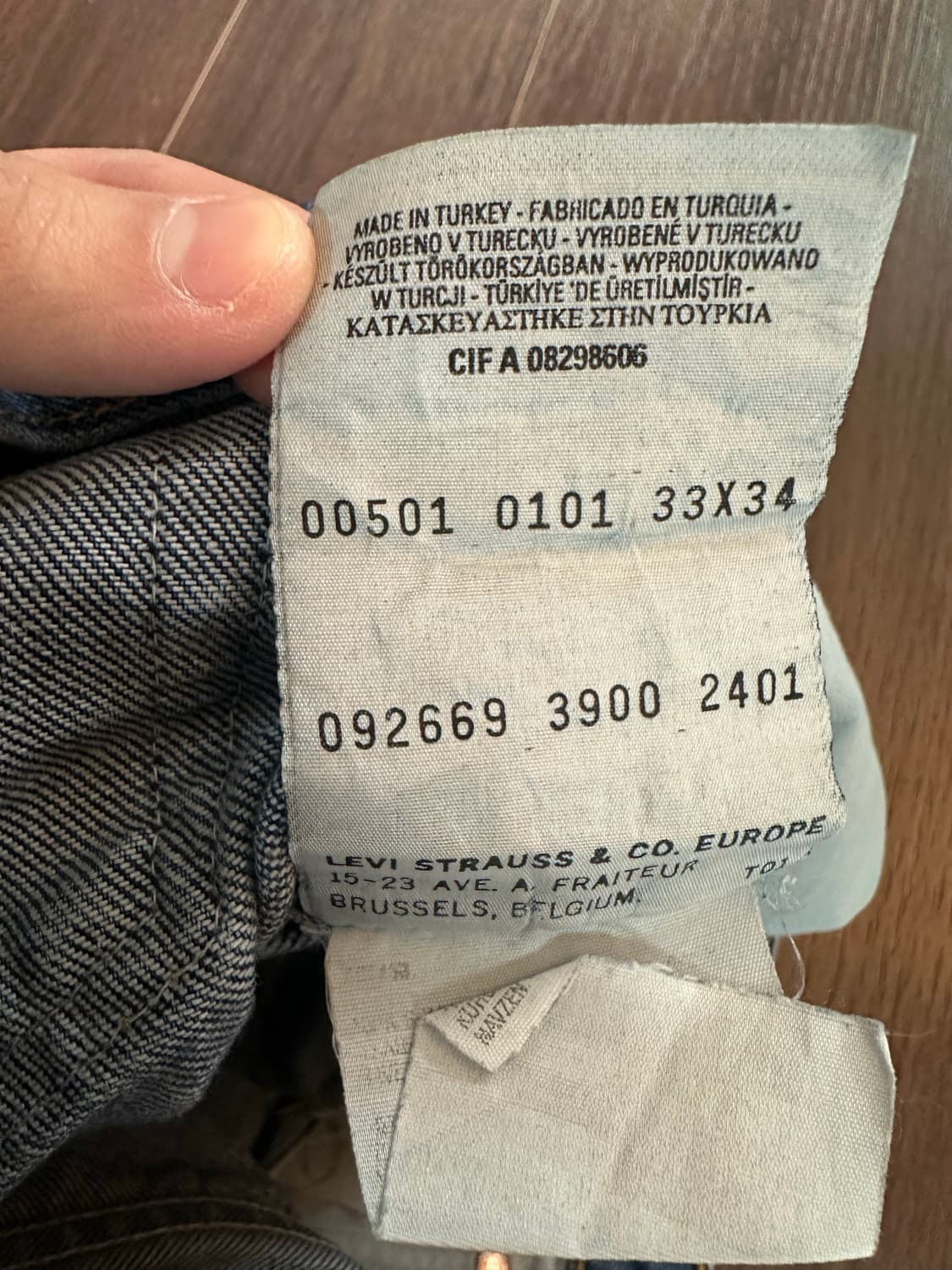 리바이스 501 33x34 상품이미지4