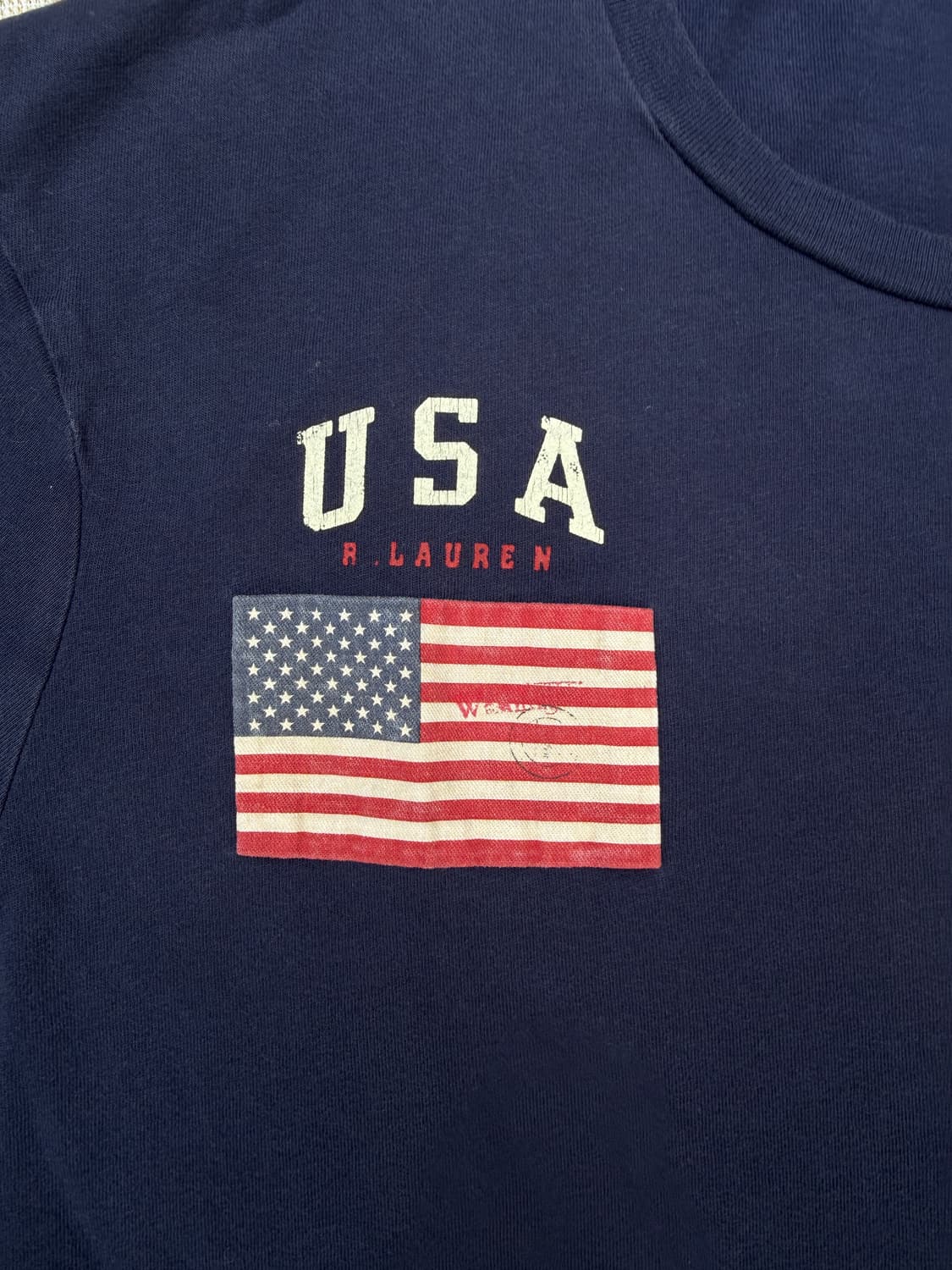 폴로 랄프로렌 빅포니 성조기 반팔 T shirts L 상품이미지2