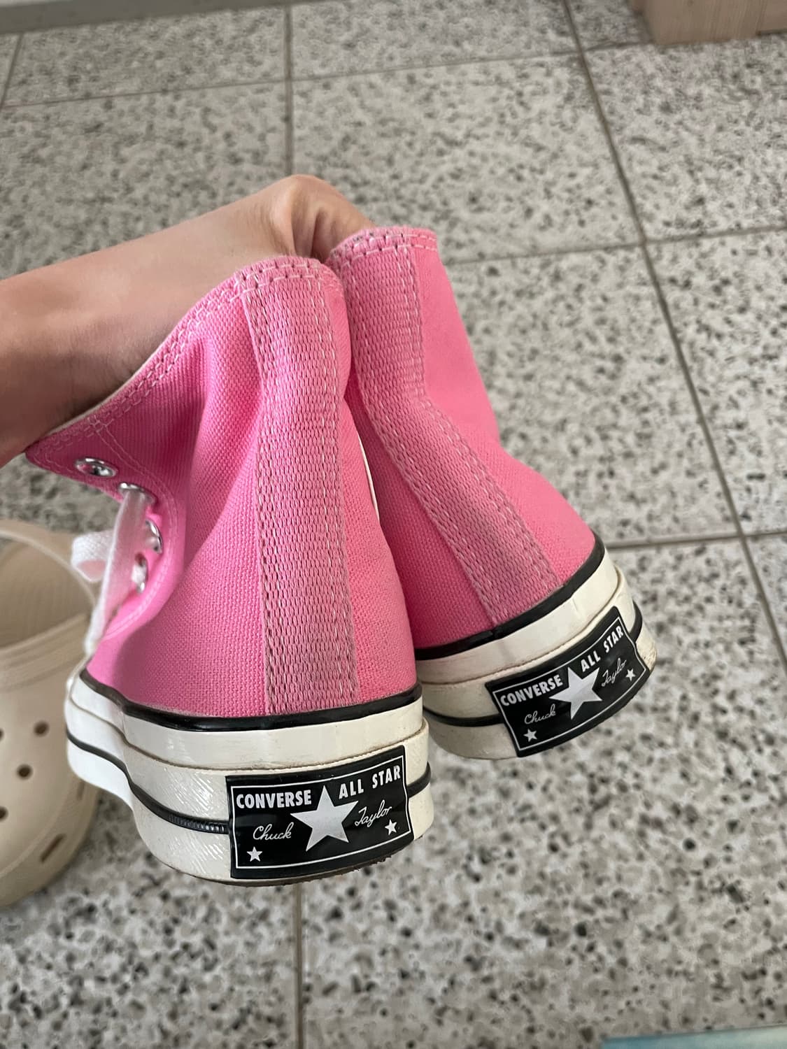 컨버스 척70 핑크 하이 스니커즈 225 상품이미지4