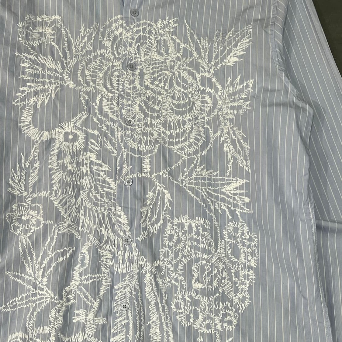  INC 자수 스트라이프 셔츠 y15606 상품이미지4