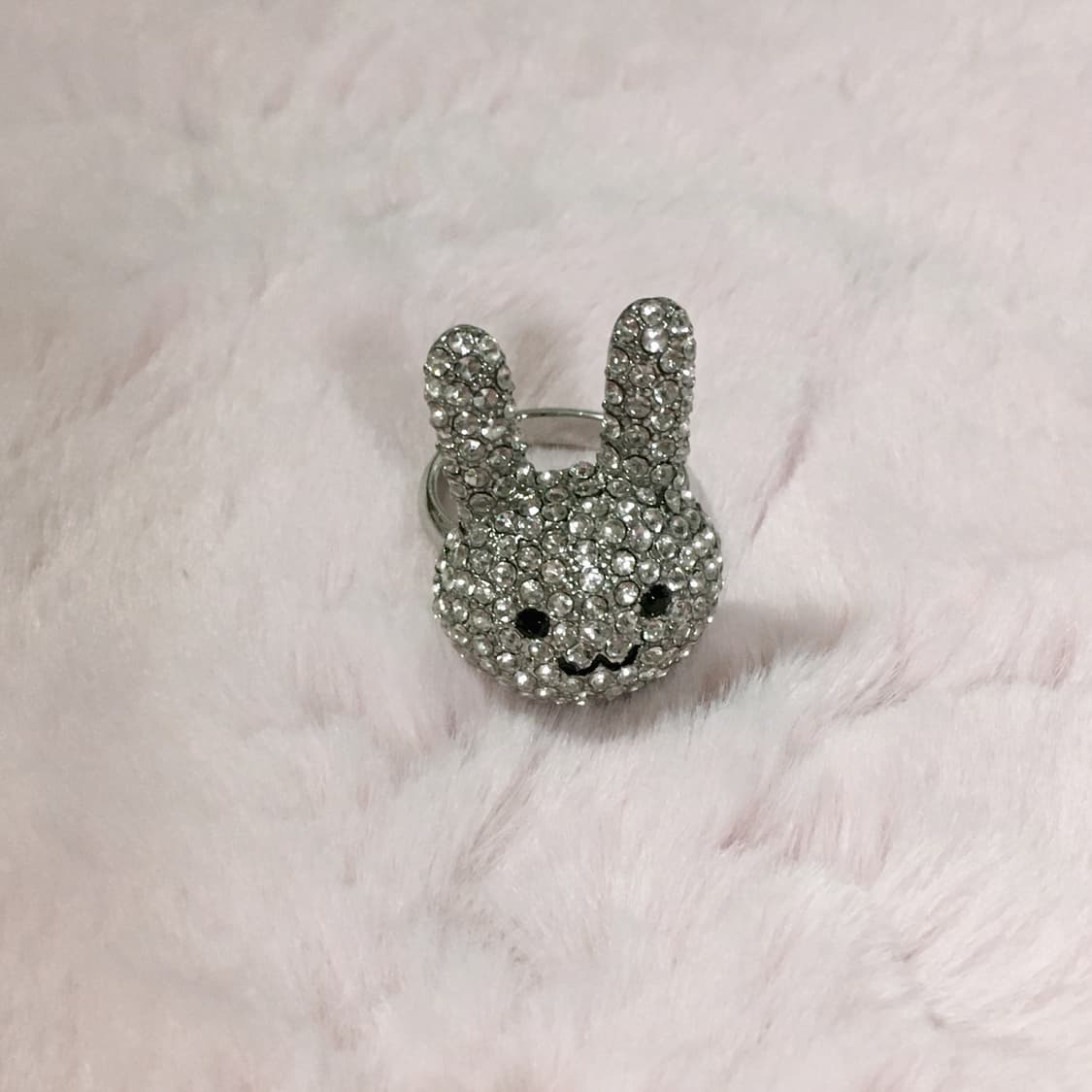 토끼 큐빅 반지 갸루 데코라 헤이세이 상품이미지3