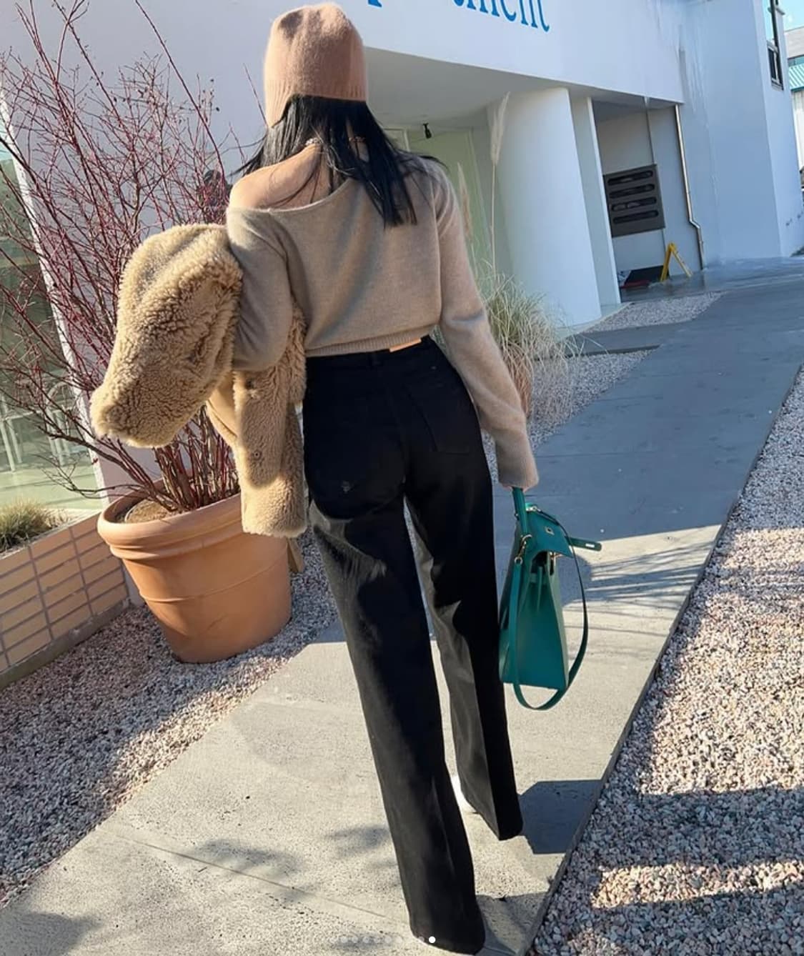 매니모어몽 하이웨이스트 블랙팬츠 상품이미지2