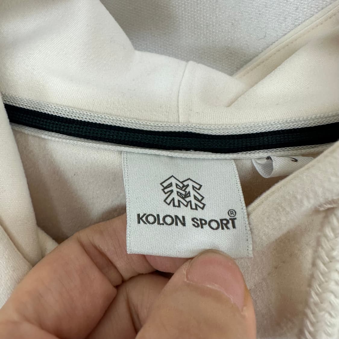   코오롱 여자 후드티 아이보리 S 90 상품이미지9