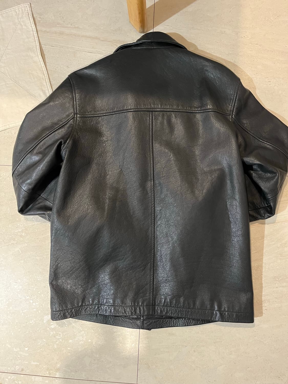 (S) 올드 갭 레더 카코트 상품이미지2