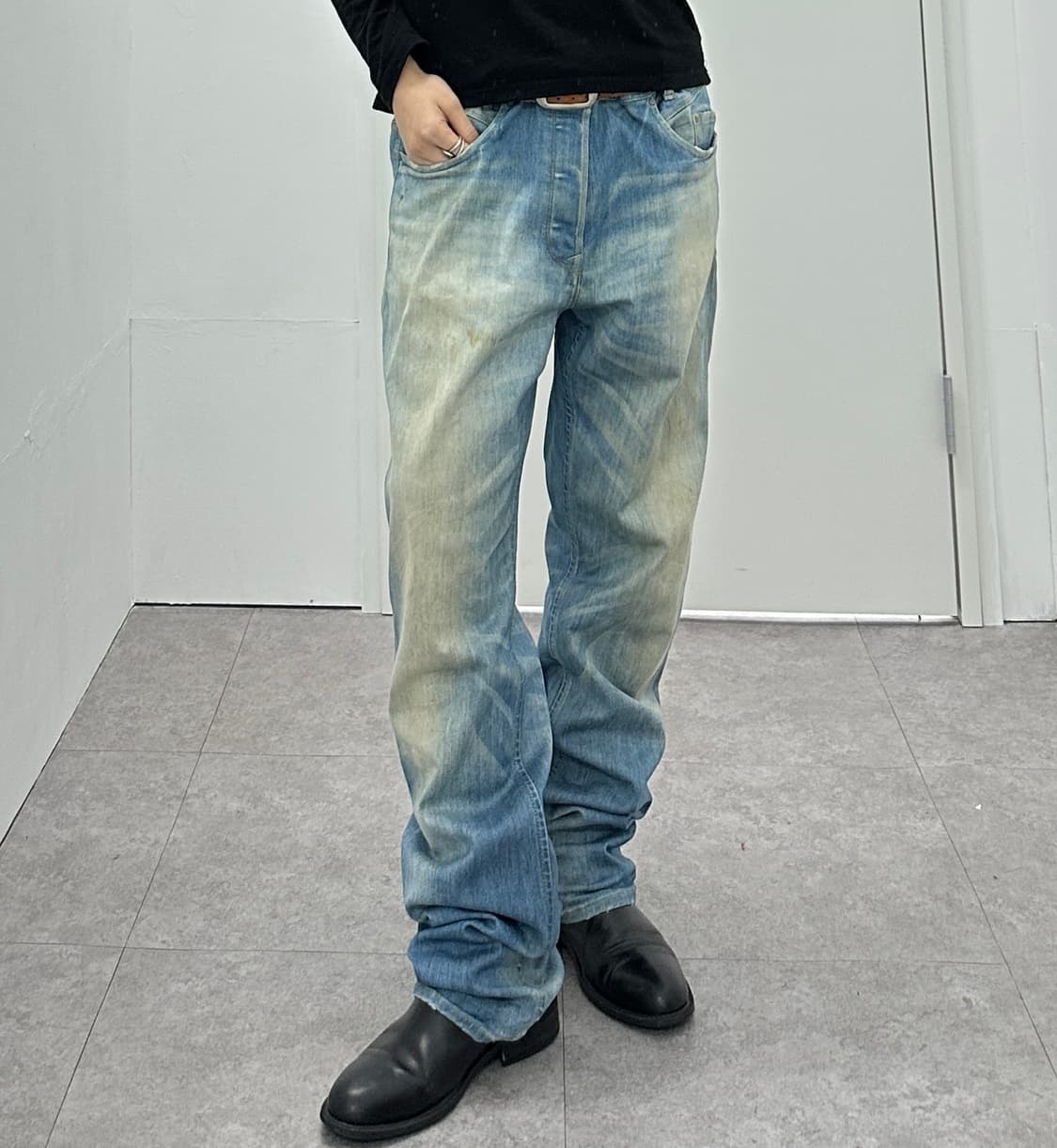 Back Number back zipper detail sagging d 상품이미지2