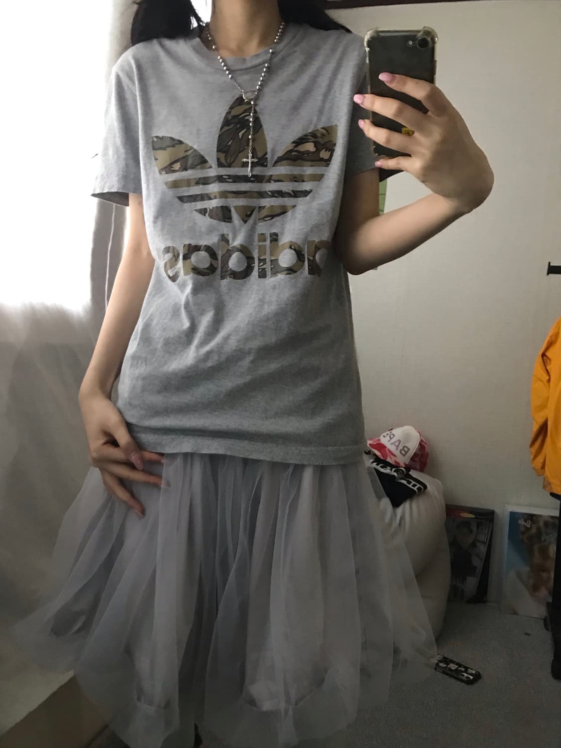 아디다스 그레이 카모 반팔티셔츠 상품이미지6