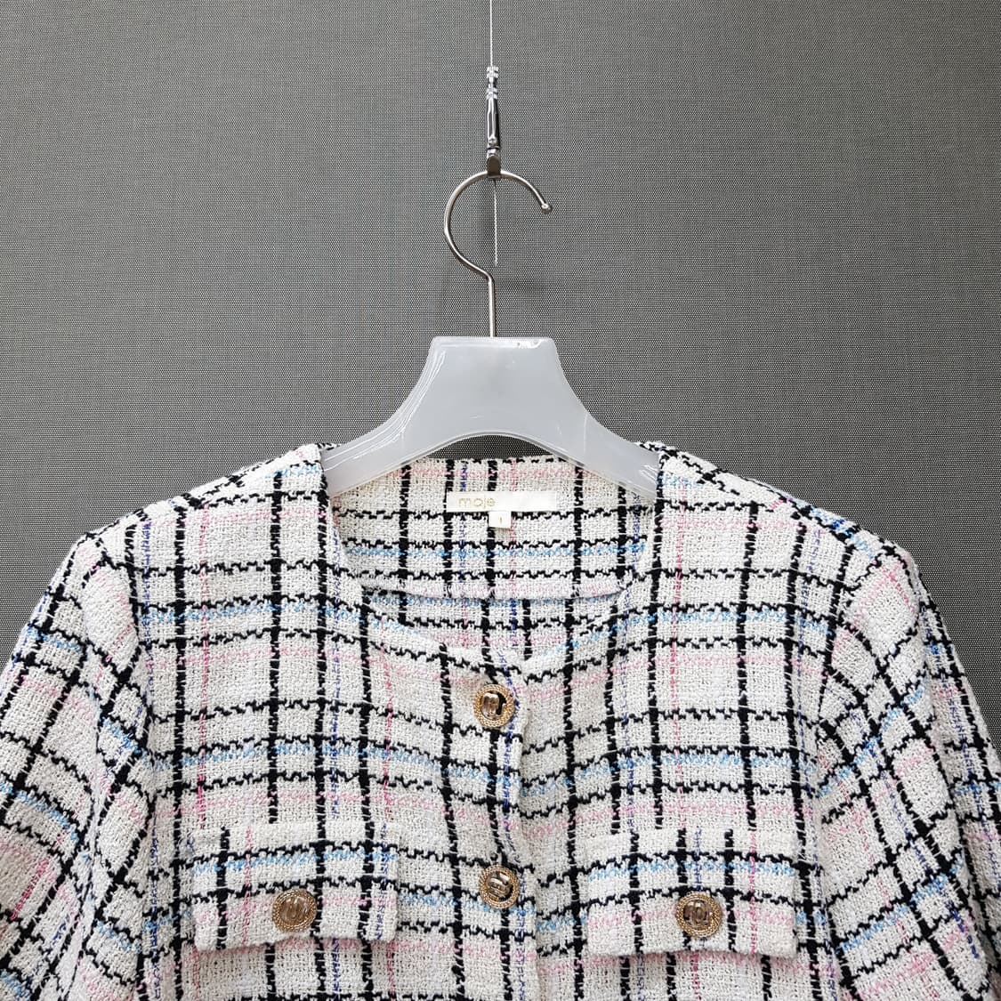 마쥬 maje 체크 트위드 크롭 자켓 1사이즈 상품이미지4