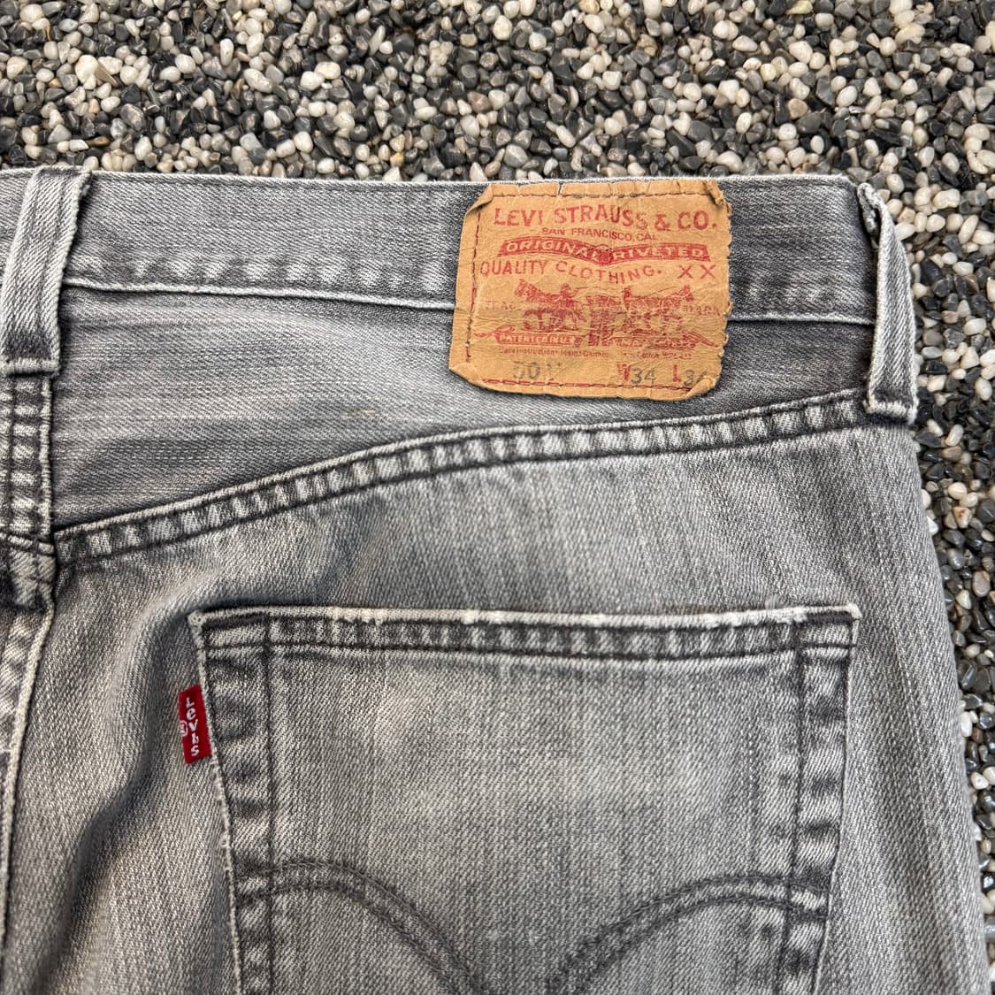 리바이스 501 그레이 스트레이트 진 (34)   상품이미지6