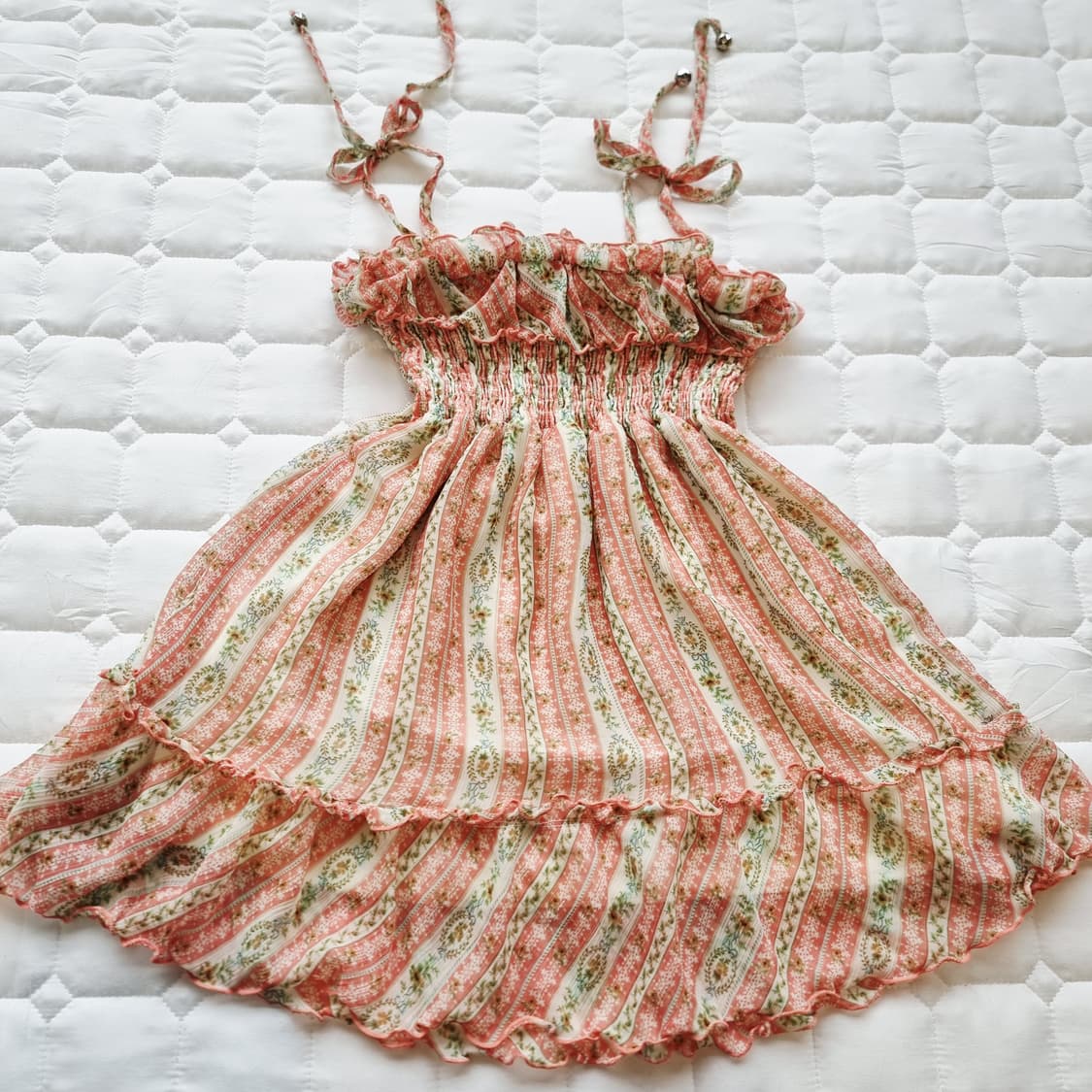 Liz Lisa(리즈리사) 보더 플라워 셔링 튜닉 상품이미지8