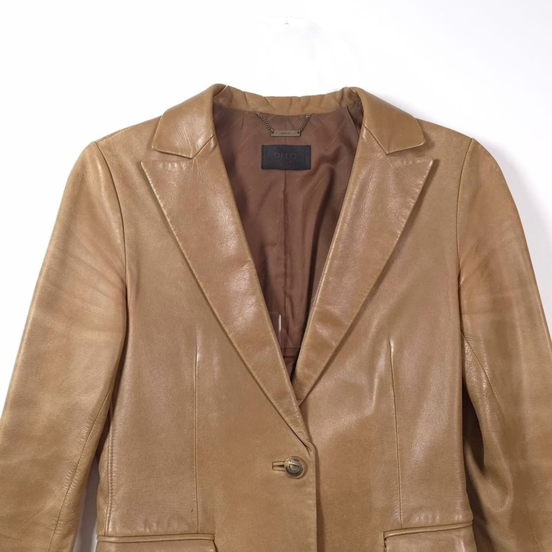 DECO 리얼 램스킨 싱글 레더 자켓 S 상품이미지3