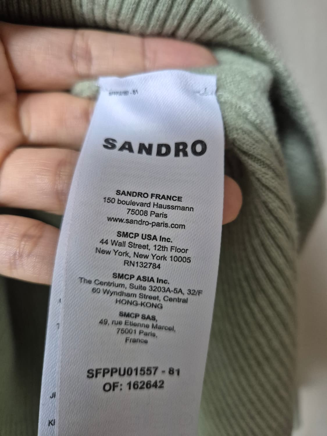 (정품) 산드로 V넥 니트 스웨터  캐시미어니트 23년 상품이미지7