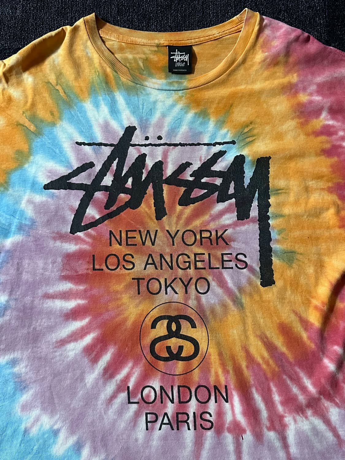 스투시 Stussy 타이다이 시티 로고 티셔츠 상품이미지3