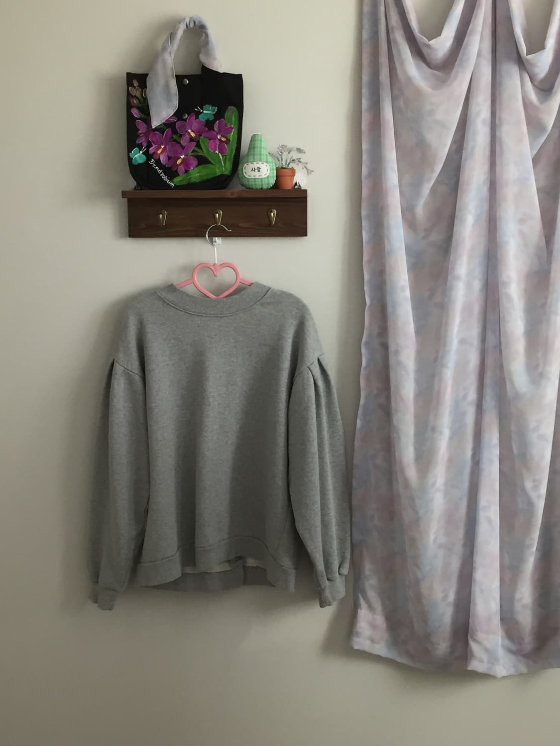 회색 면 카디건 상품이미지3