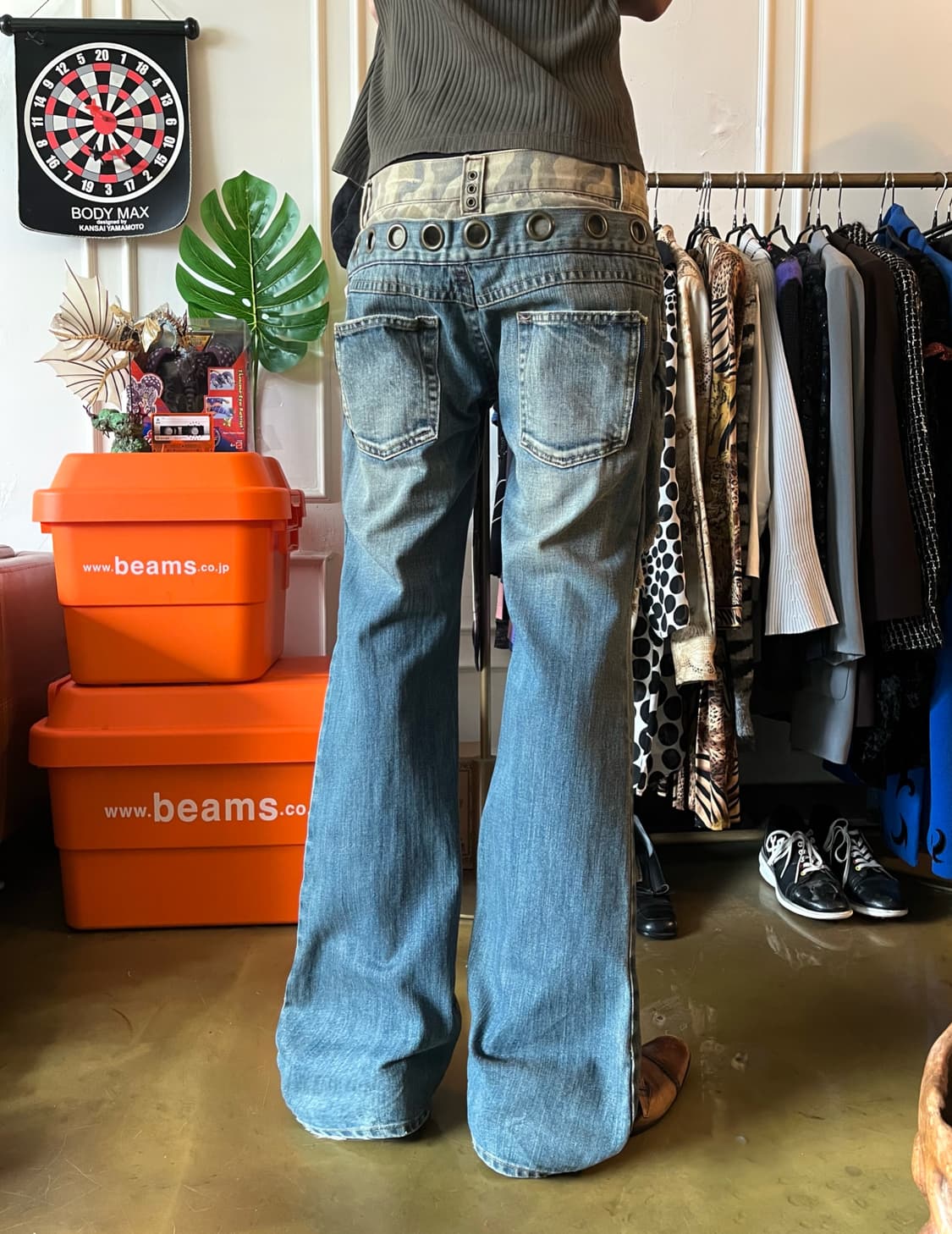 2000s Midas Camo Docking Layered Denim 상품이미지3