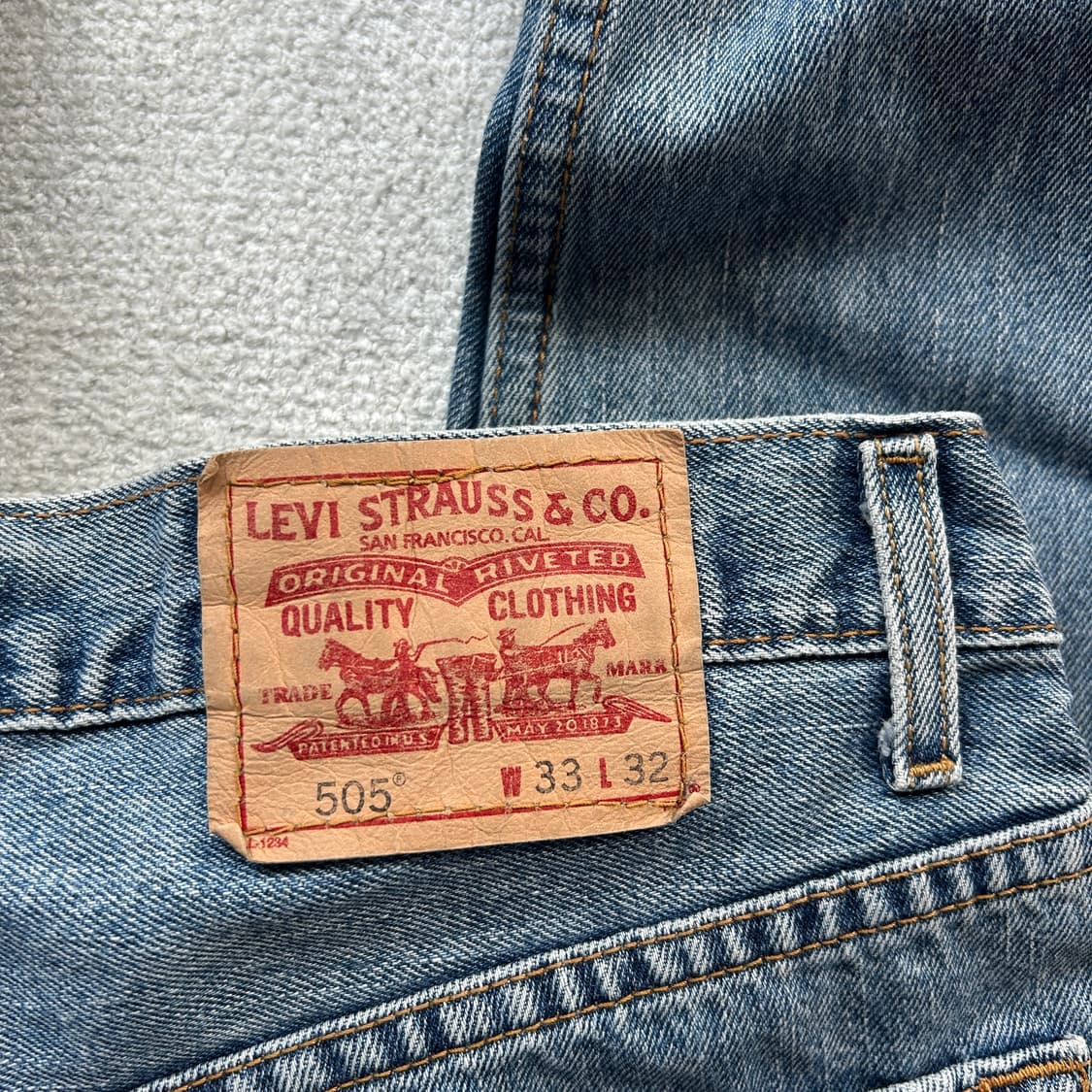 리바이스 505 33/32 데님팬츠 상품이미지3