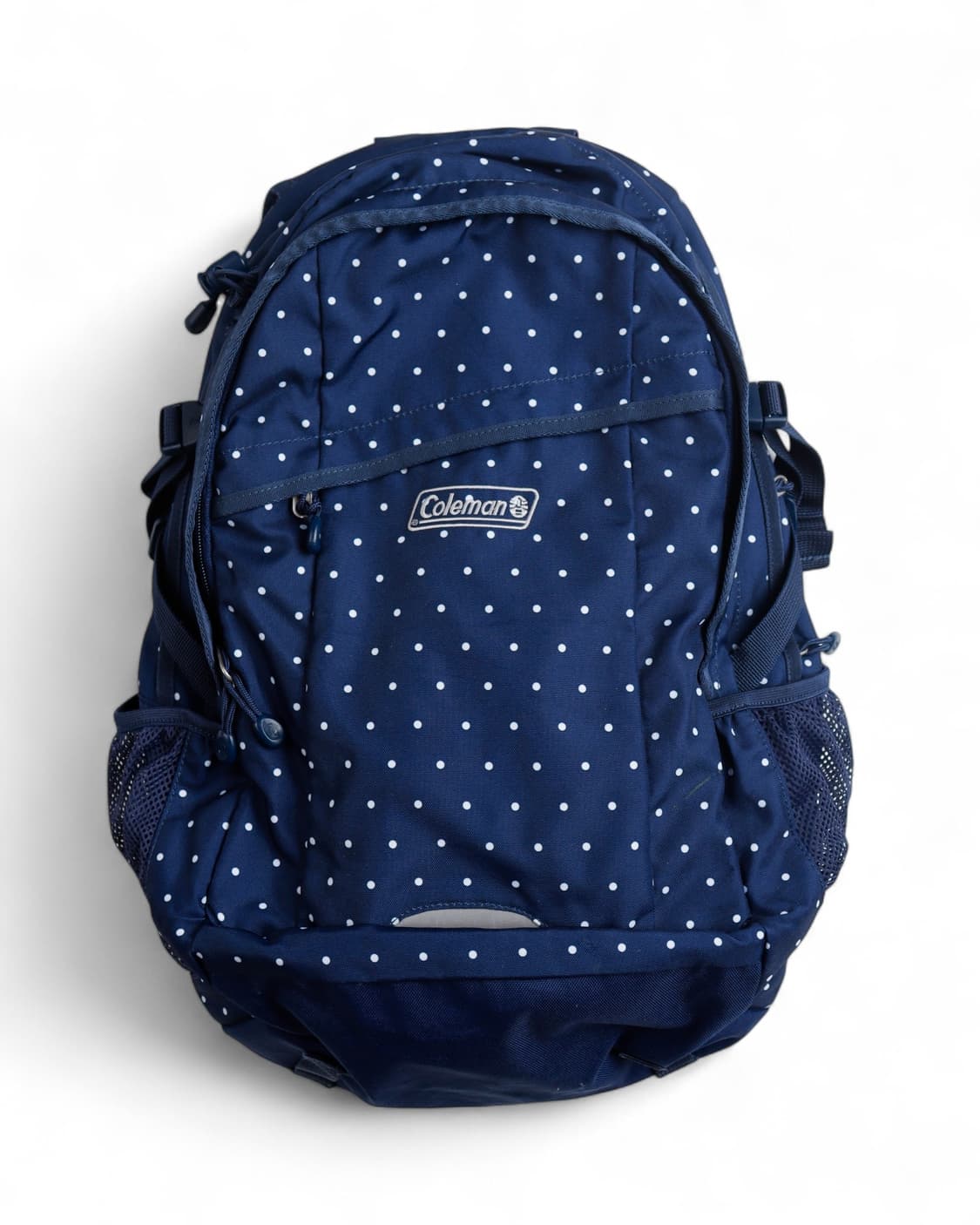 [Coleman] 도트 패턴 백팩 (Navy × White Dot) 상품이미지2