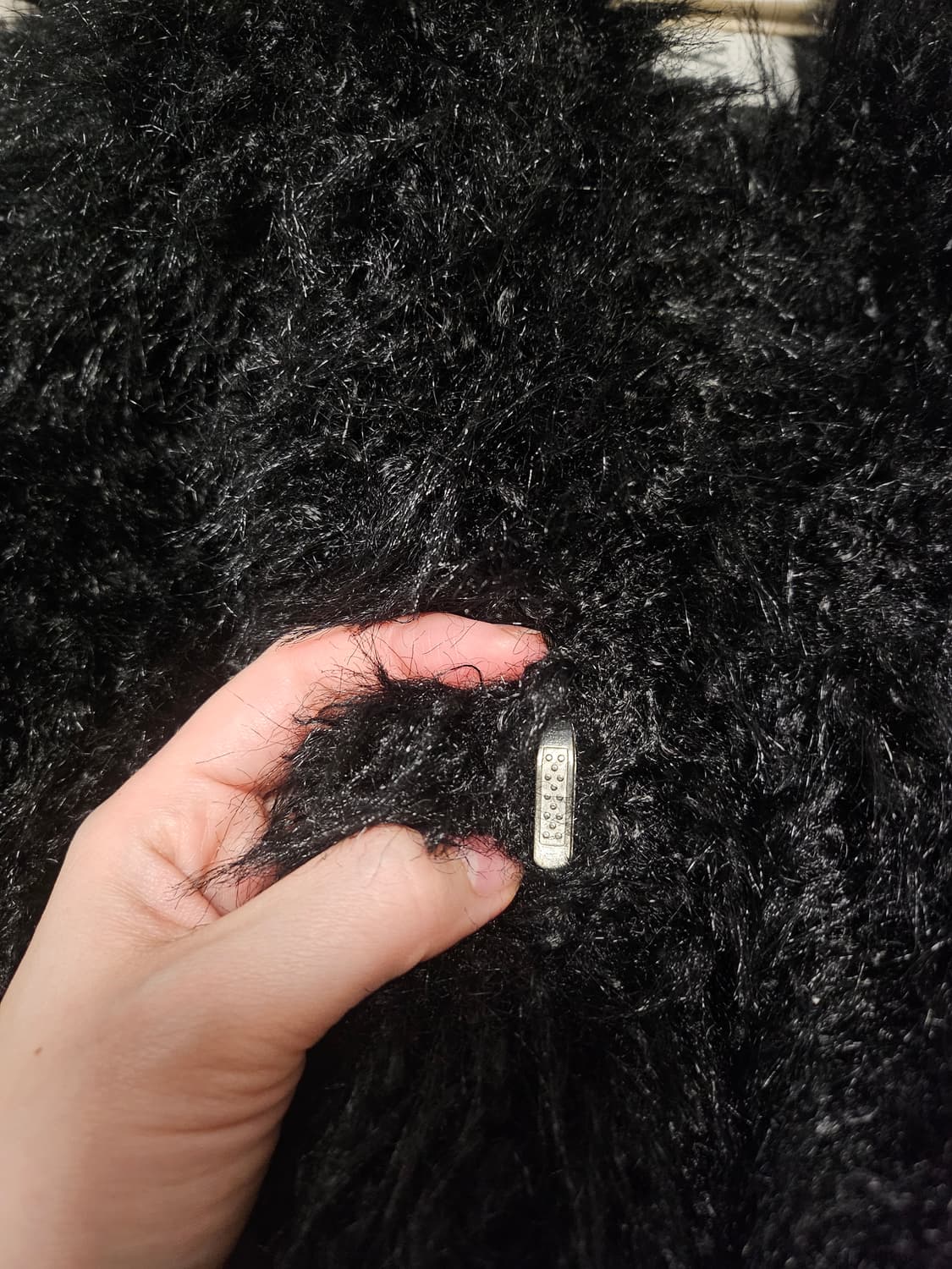 러브유쏘머치 블랙 퍼자켓 상품이미지2