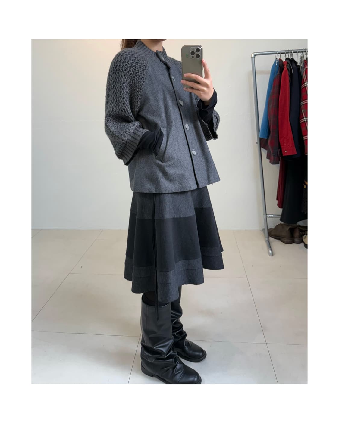 빈티지 7부 슬리브 자켓 상품이미지1