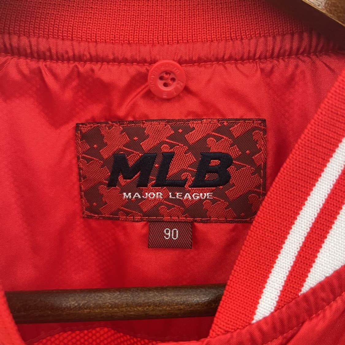 MLB 보스턴 레드삭스 Y2K 레트로 슬림핏 바시티자켓 90 C11512 상품이미지5