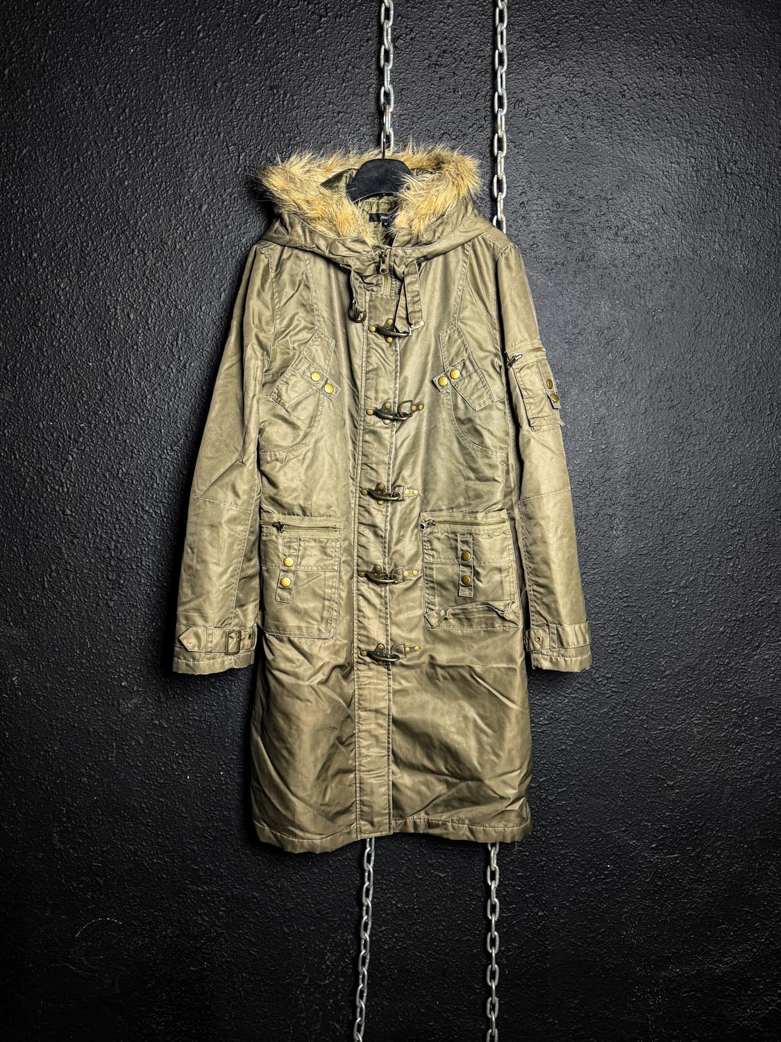 Vintage Fur Hood Long Parka 상품이미지7