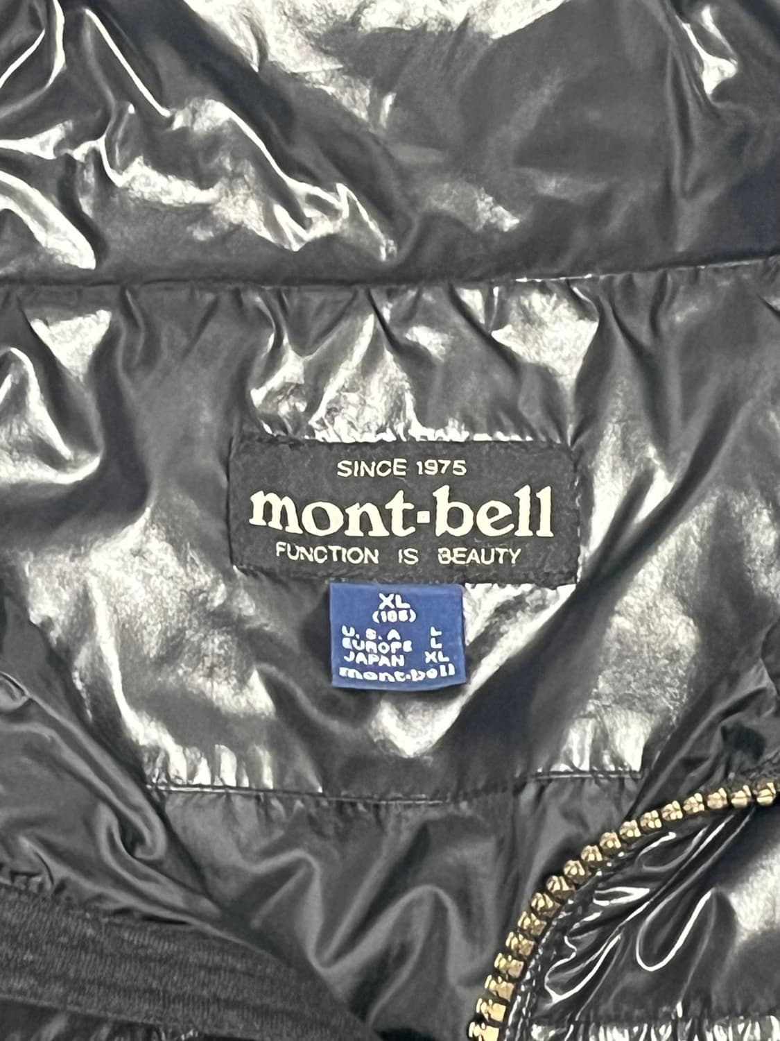 XL/105] 몽벨 EX 800 필파워 유광 구스다운 패딩 (탈부착 후드 상품이미지5