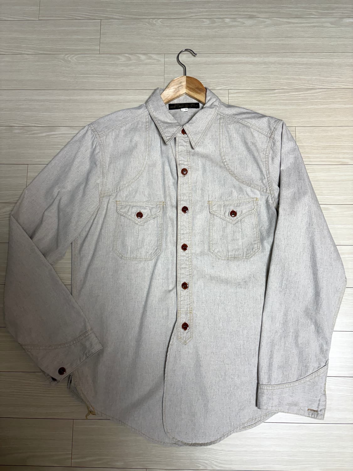 프리휠러스 그레이트 레이크스 몬탁 셔츠 오트밀 (16사이즈) 상품이미지7