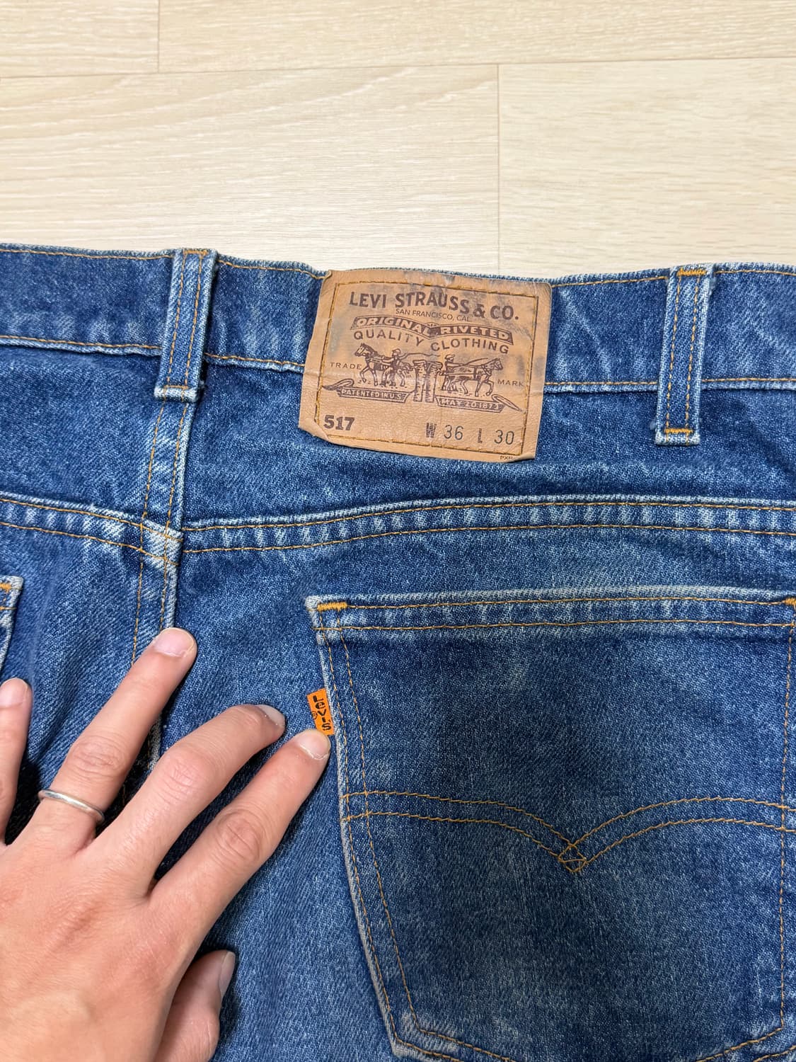 90s Levi's 517 Orange Tab USA 추정/W36L30 상품이미지3