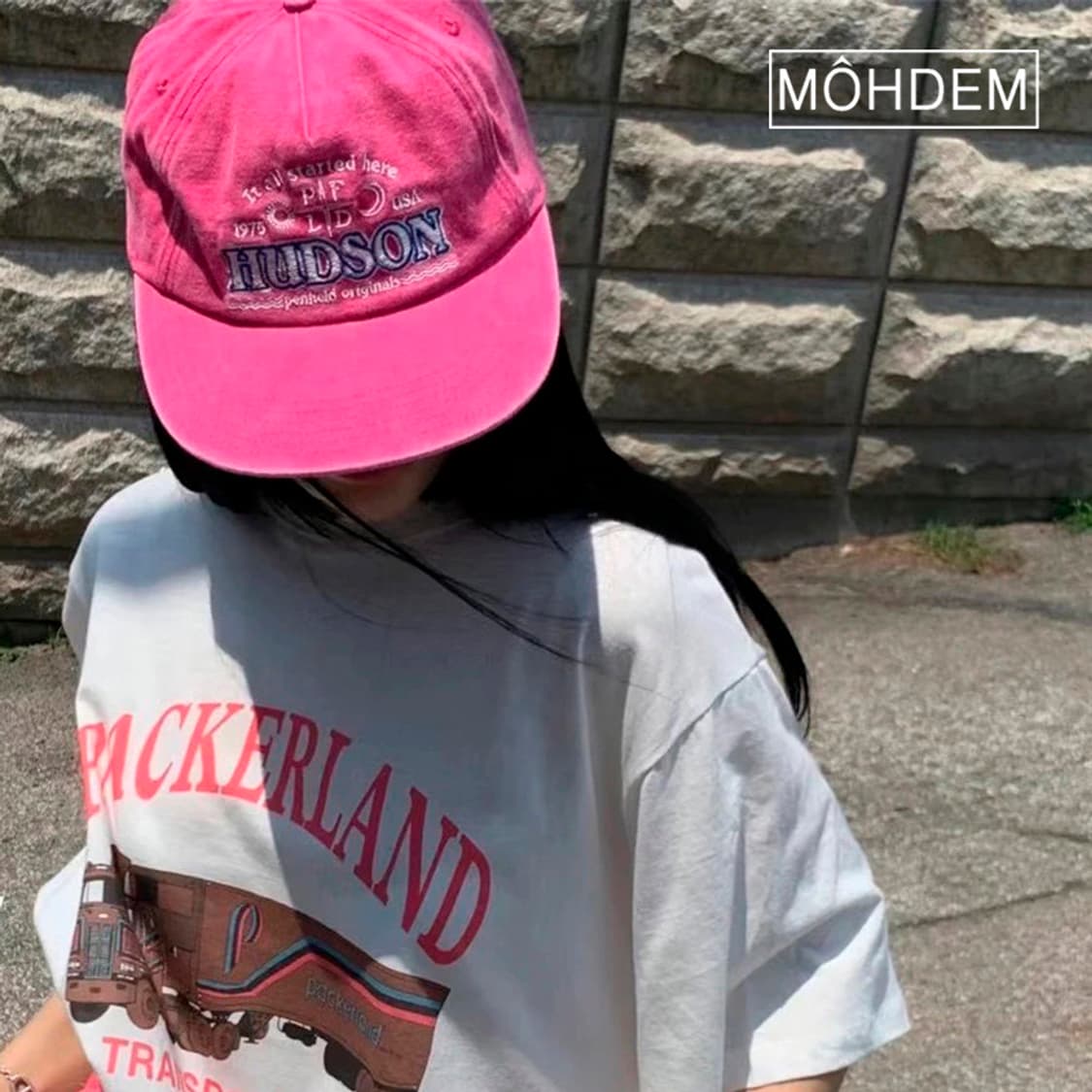 [Unisex] 후드썬 로고 자수 볼캡 캠프캡 상품이미지3