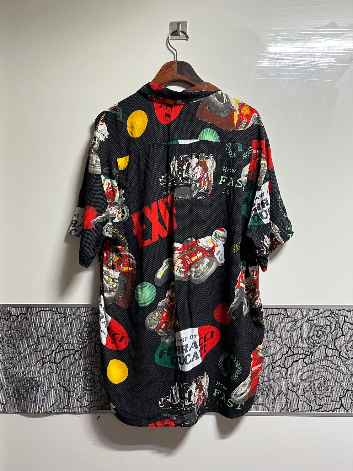 빈티지 잼스월드 듀가티 하와이안셔츠 상품이미지3