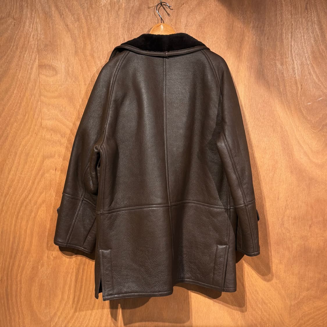 오리지널 양가죽 양털 헤비 무스탕 코트 XL 상품이미지7