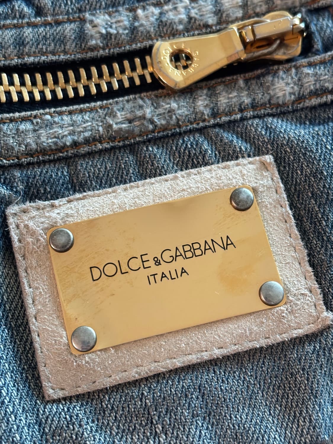 돌체앤가바나 dolce&gabbana 워싱 로우라이즈 청치마 상품이미지3
