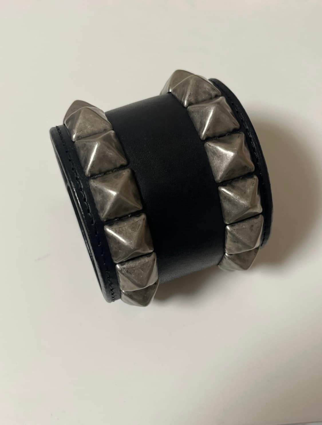 (OS) 준야와타나베 스터드 펑크 레더 팔찌 상품이미지2
