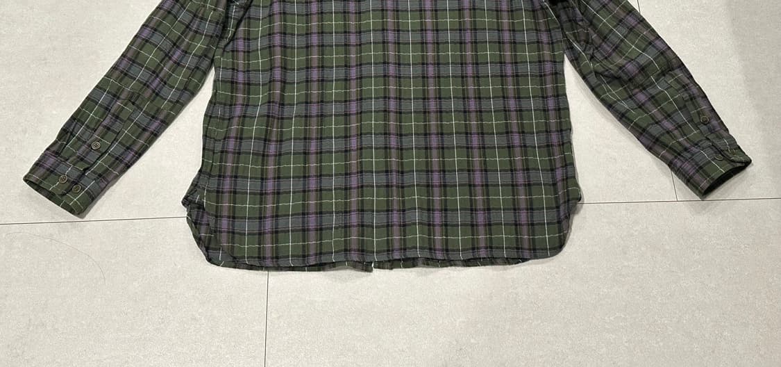 [L] 더레스큐 플란넬 테디 셔츠 올리브 믹스 상품이미지8