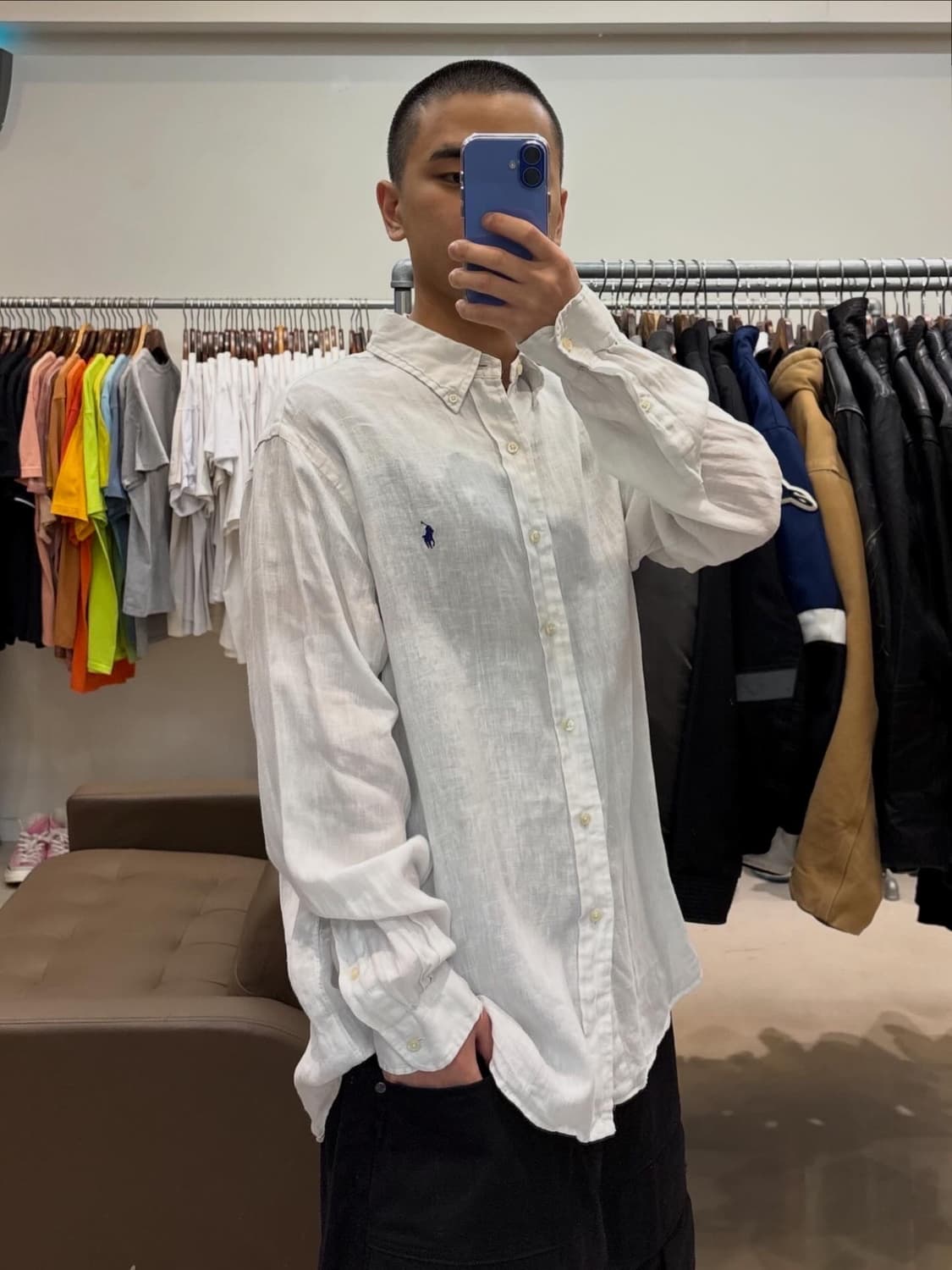 폴로 랄프로렌 린넨 셔츠 상품이미지7