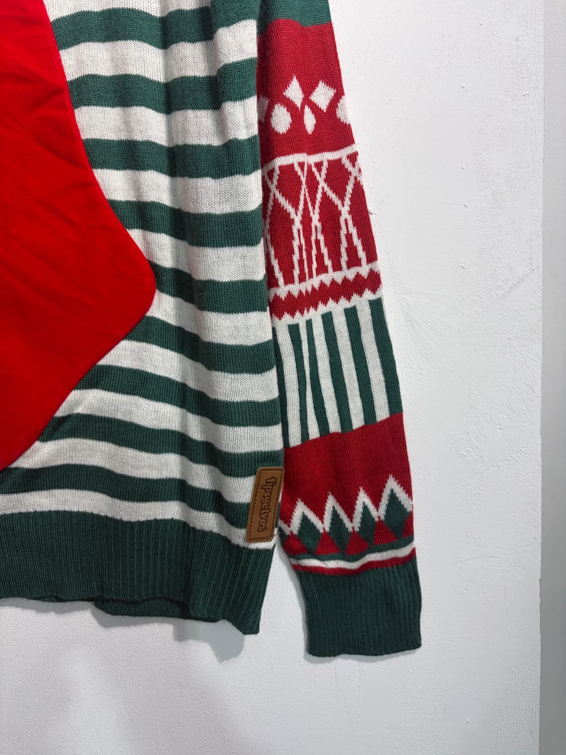 U.S.A. 크리스마스 어글리니트 양말 포켓 니트 상품이미지5